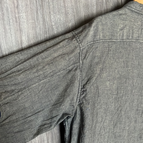 Visvim Long Sleeve Designer Button Down Shirt. Handmade of the finest materials - Picture 7 of 16